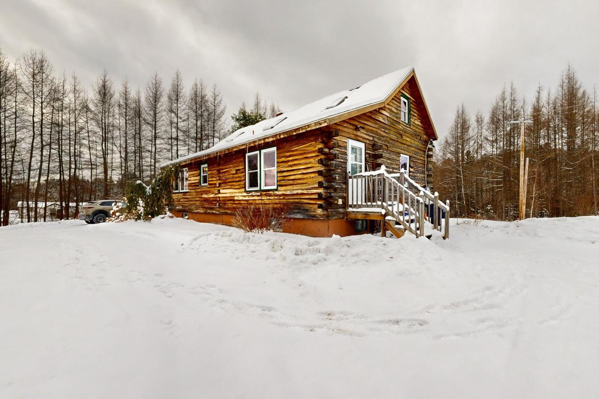 Twin View Log Home Carroll Buitenkant foto