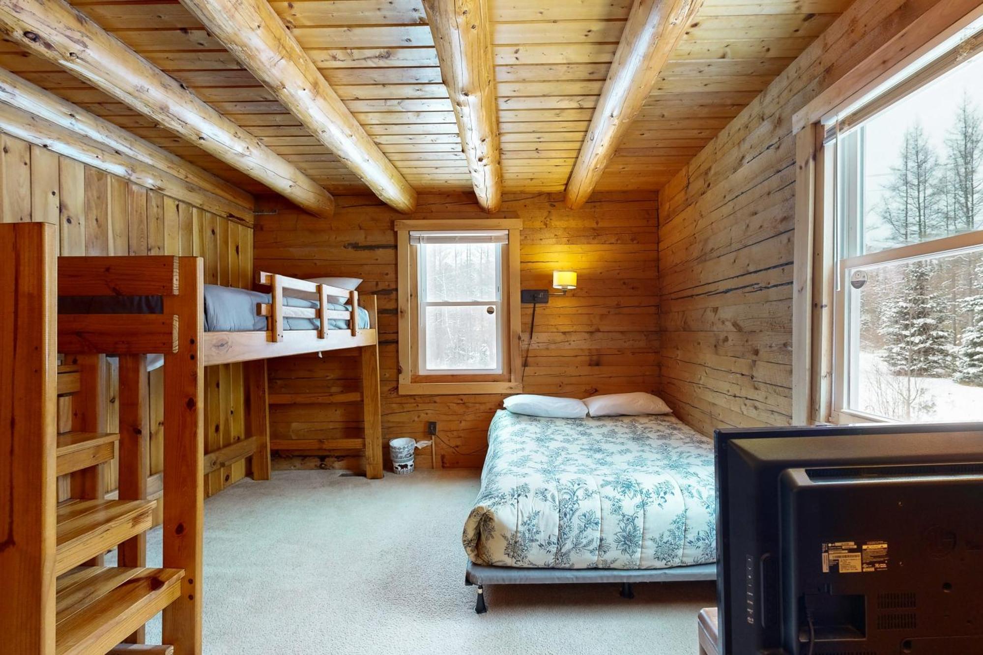 Twin View Log Home Carroll Buitenkant foto